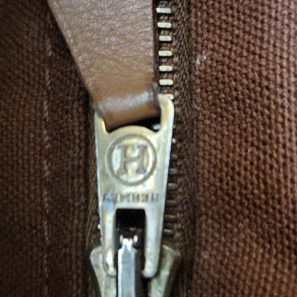 Authentic Hermes small canvas tote bag - Picture 8 of 11